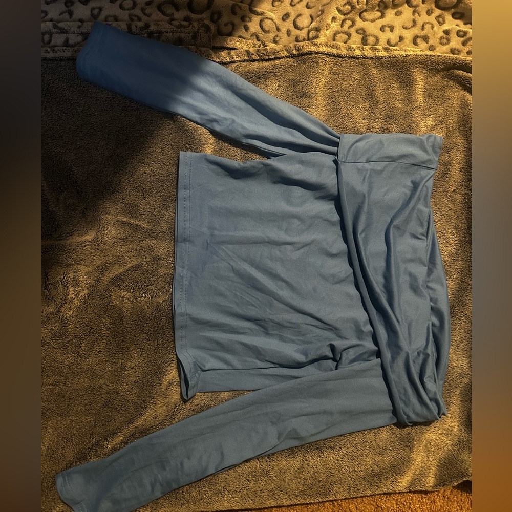 Blue halter matching set